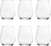 Professionele Drinkglazen - 370ml - 6 Stuks - Drinkglas - Limonadeglazen - Glas - Hoogwaardige kwaliteit - Glazenset - Drinkglazen