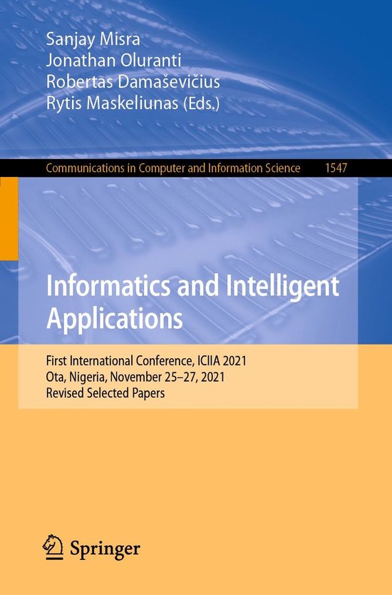 Springer Nature Proceedings Computer Science - Informatics a ... - cover