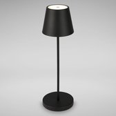 Toga Led - Tafellamp Oplaadbaar – Draadloos en dimbaar – CCT - Warm wit / Daglicht / koud wit - Moderne touch lamp – Nachtlamp Slaapkamer – 37 cm – Zwart