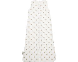 Product: Meyco Baby Dots baby zomerslaapzak - hydrofiel - sand - 110cm, van het merk 