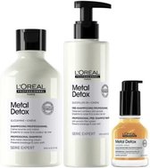 L'Oréal Professionnel - Metal Detox Pre-Shampoo + Shampoo + Olie Voordeelset