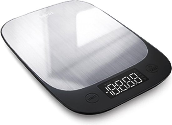 Oldenhof digitale keukenweegschaal 15 kg rvs | Oldenhof