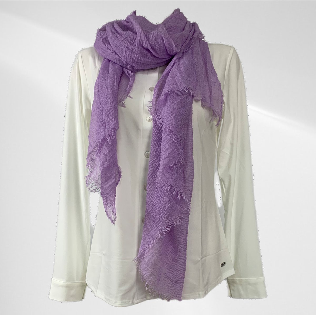 Sjaal - Casual sjaal - Viscose - Paars - In verschillende kleuren