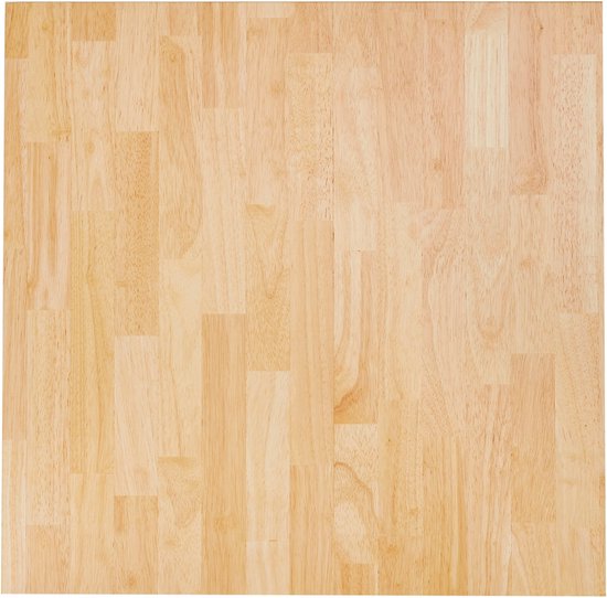 Alterego Tafelblad 'MASSIVO' vierkant van massief hout - 70x70 cm