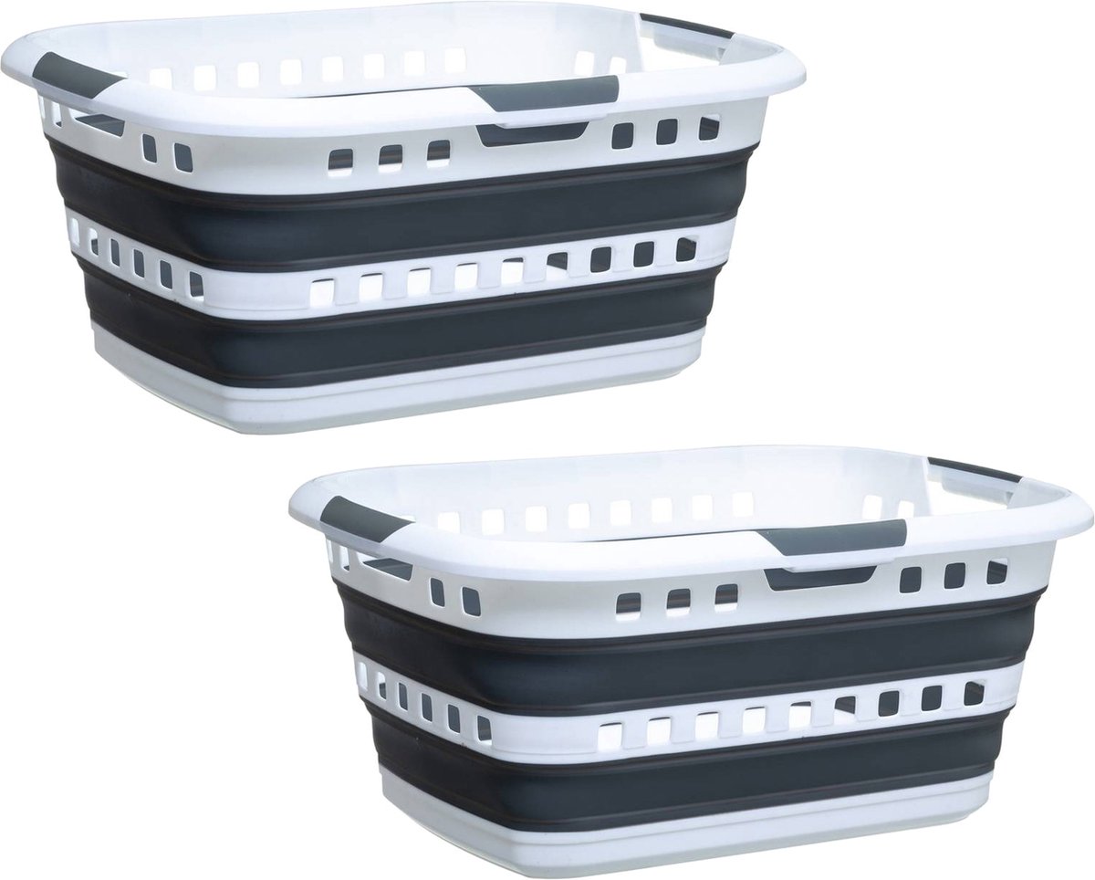 Goedkoopste Opvouwbare mand voor wasgoed en spullen - 45 liter - 62 x 45 x 27 cm - plastic