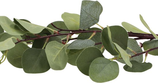 DK Design Fleur artificielle Branche d'eucalyptus Real Touch - 3x - 90 cm - vert - tige libre - Fleurs artificielles en soie