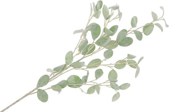 DK Design Fleur artificielle Branche d'eucalyptus Real Touch - 3x - 90 cm - vert clair - tige libre - Fleurs artificielles en soie
