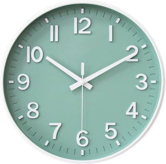 Horloge Murale Tyme - Faisceau Vert - 30cm