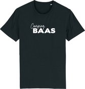 Camping Baas T-shirt heren XL - camping - kamperen - campingshirt - heren shirt - grappige shirts - campingkleding