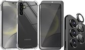 Hoesje geschikt voor Samsung Galaxy S24 Plus - Privacy Screenprotector Volledig Dekkend Glas & Camera Protector - Shockproof Transparant