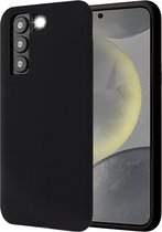 Hoesje geschikt voor Samsung Galaxy S24 - Mat Back Case Zwart
