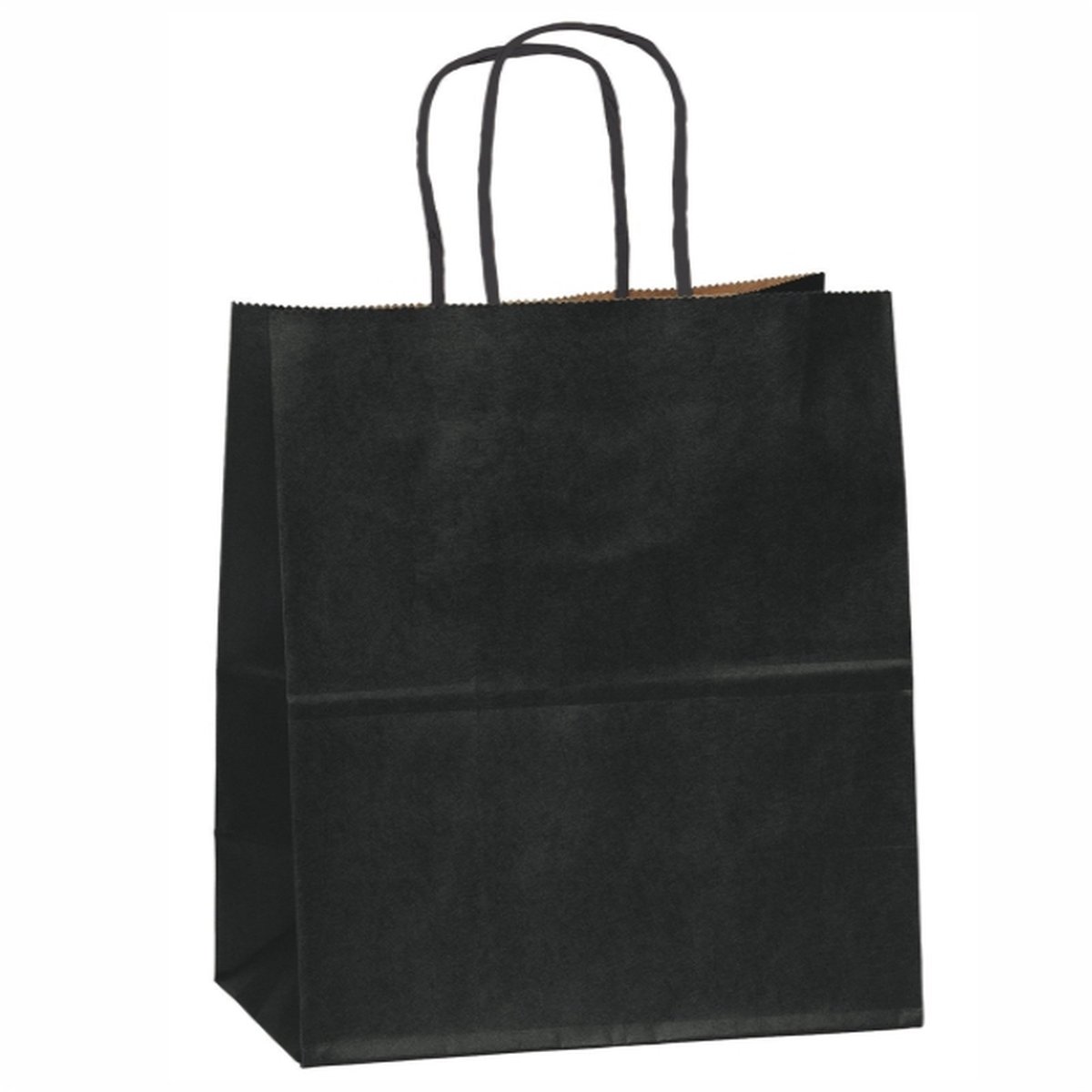 50 papieren draagtassen Zwart extra groot (46 x 16 x 49) Papieren Draagtas met Gedraaid Papieren Koord - Hoogwaardig Papier - 140 grams Dikte - Ideaal voor al uw Aankopen