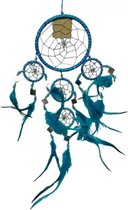 Dromenvanger - Spiegel - 11cm - Turquoise - Dreamcatcher