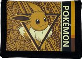 Pokémon - Portefeuille - Évoli - Fermetures velcro - Logo 3D - Haute Qualité