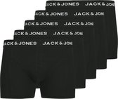 Jack & Jones Heren Boxershorts Effen Trunks JACANTHONY 5-Pack Zwart - Maat M