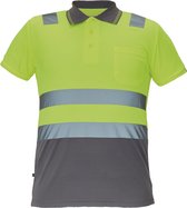 Cerva CADIZ high-vis polo-shirt 03050053 - HV Geel/Grijs - 4XL