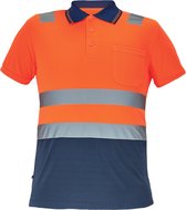 Cerva CADIZ high-vis polo-shirt 03050053 - HV Oranje/Navy - M