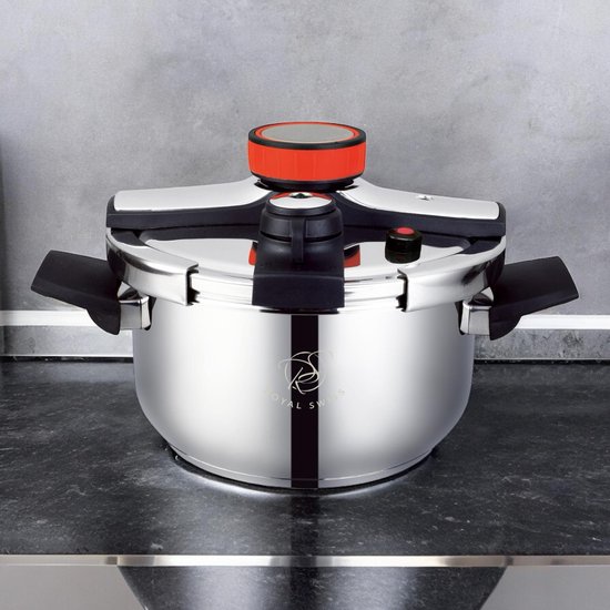 Snelkookpan - 4 Liter - Ø 22cm - RVS - Inductie - Automatische sluiting