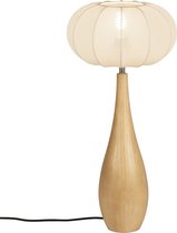 Lumidora Tafellamp 31434 - RUPERT - E27 - Beige - Hout - Naturel - ⌀ 30 cm