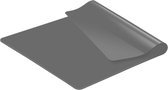 Grand tapis en silicone, tapis de table antidérapant de 1,5 mm, tapis antiadhésif résistant à la chaleur, tapis de table, réutilisable, de qualité alimentaire, passe au lave-vaisselle (60 x 80 cm, gris)