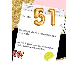 Siccome più del 90% dell'umanità ha la testa vuota anch'io in questi anni che mi rimangono voglio la testa vuota
