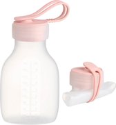 Mom Finity Herbruikbare Siliconen Moedermelk Opbergzakken - 240ml - BPA-vrij - Lekvrij - Set van 2 - Roze