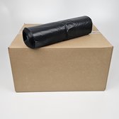 Sac poubelle noir - 100 sacs - 240 litres - LDPE recyclé - 115 cm x 140 cm (sac poubelle super grand, épais et solide)