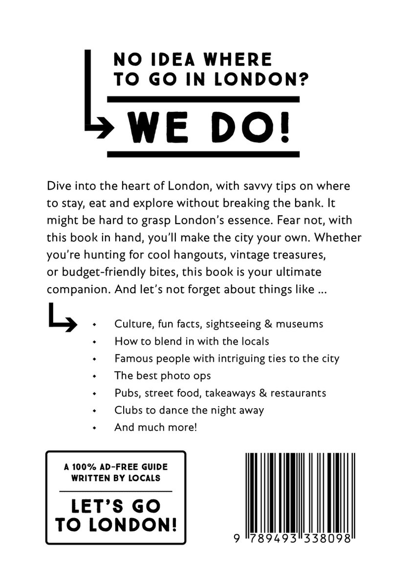 Why Should I Go To London - back cover