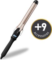 Bol.com Lissad'or - Krultang - Curling Iron - 25mm - Inclusief 9 Accessoires - 3 Jaar Garantie - Moederdag aanbieding