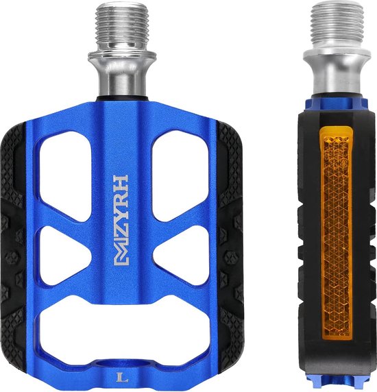 Pédales De Vélo - Aluminium - Antidérapantes - Légères - Pour Vélo De Route Et VTT - Noir - Sport