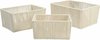 Basket spelset DKD Home Decor Beige Metaal 40 x 30 x 20 cm 3 Onderdelen