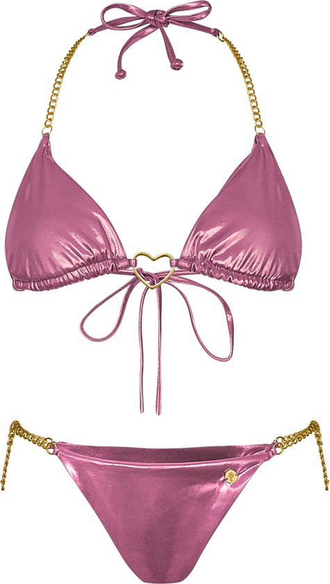 Bikini metallic - Pink L