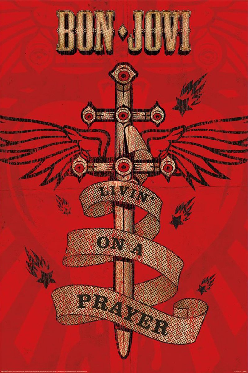 Pyramid Bon Jovi Livin' on a Prayer Poster 61x91.5cm Multi color