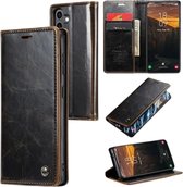 CaseMe - Telefoonhoesje geschikt voor Samsung Galaxy S24 - Flip Wallet Case - Magneetsluiting - Bruin