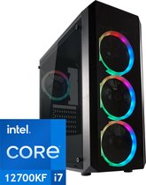 PC de Gaming RVB circulaire | Intel Core i7-12700KF | GeForce RTX 4070 Super - GB | 32 Go de mémoire DDR4 | SSD 1 To - NVMe | Windows 11 Pro