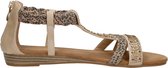 SUB55 Sandalen Plat Sandalen Plat - beige - Maat 37