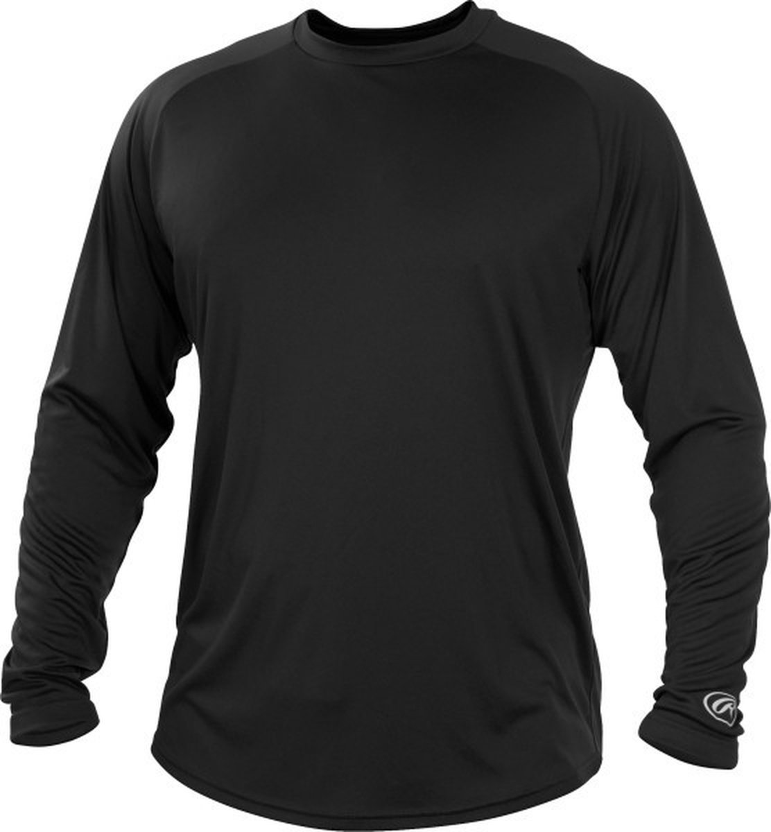 Rawlings LSRT Crew Neck Long Sleeve XXL Black Long Sleeves voor Sport Honkbal/Softball