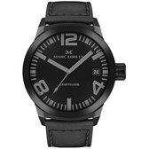 Marc Coblen MC50B1- Montre - 50 mm - Cadran noir - Bracelet de montre noir