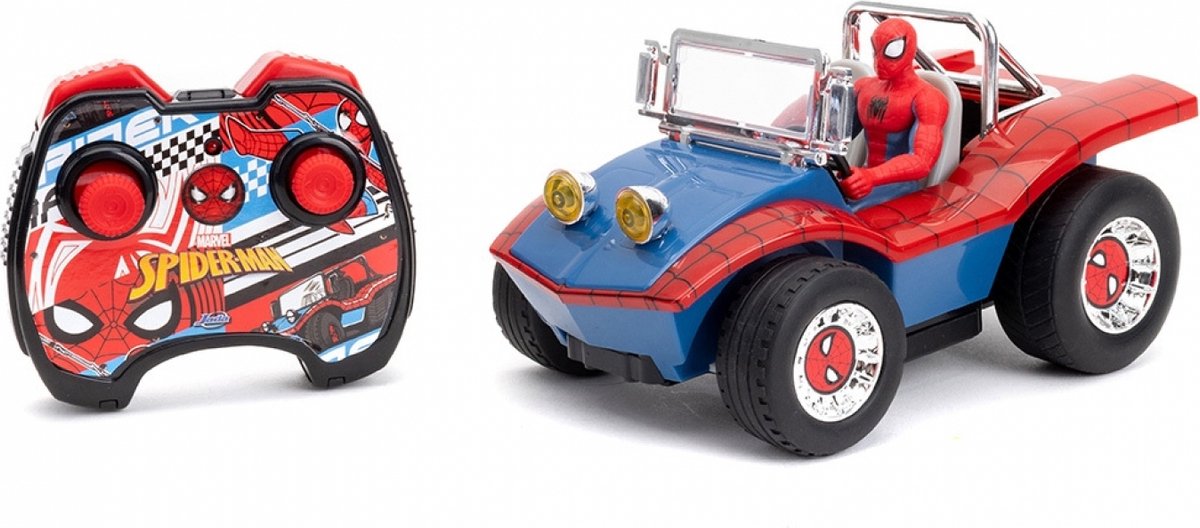 Jada Marvel Spiderman Radiografisch Bestuurbare Auto Turbofunctie Figuur Inbegrepen Vanaf 6 Jaar