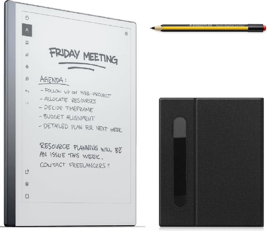 reMarkable 2 - met Staedtler stylus pen en Antraciet Hoes