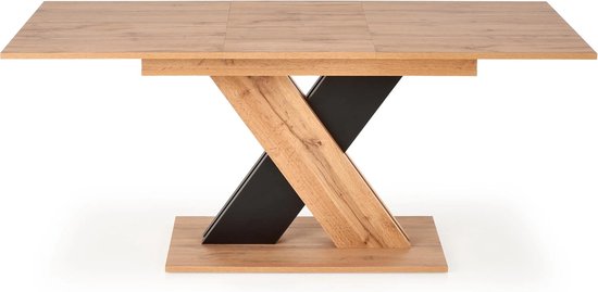 XARELTO - Table à manger - extensible - 130-175x85x76 cm - chêne noir