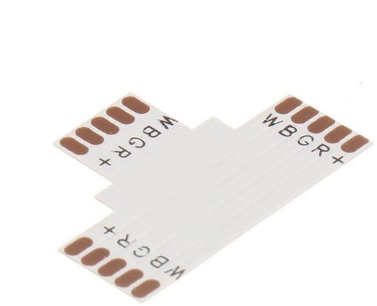 12mm 5-Pin T PCB Connector voor RGB SMD5050 LED strips - 1 Stuk