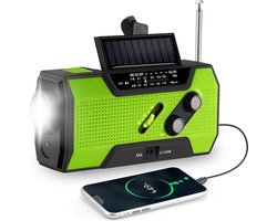 Noodradio Solar Opwindbaar - Noodradio Opwindbaar - Opwindbare Radio - Powerbank Zonne Energie
