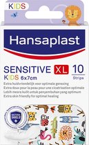 Hansaplast Kids Sensitive XL Pleisters - 6 x 7cm - 10 Strips - Kinder Pleisters - Kinderen - Huidvriendelijk