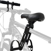 Taloit Siège de vélo avant pour enfants, avec guidon, sièges de vélo amovibles, siège de vélo de montagne, compatible avec tous les VTT adultes, noir
