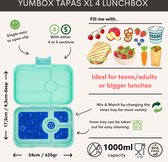 Yumbox Tapas XL - Lunch box bento étanche - 4 compartiments - Plateau Bali Aqua / Zodiac