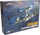 1:48 Eduard 11181 Overlord : D-Day Mustangs - Kit de modèle en plastique P-51B Mustang Dual Combo