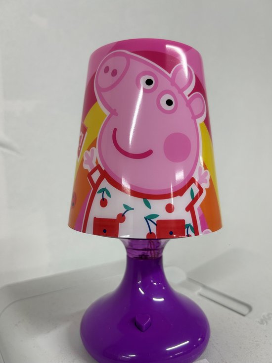 Peppa Pig Nachtlampje- Verandert kleur- Kinderkamer- 18.5x10x8.5cm