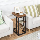 Side Table for Sofa , nachtkastje, frame van staal, voor woonkamer, kantoor, slaapkamer, 26D x 39W x 64H centimetres