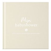 Fyllbooks Babyshower boek - Invulboek - Gastenboek voor babyshower - Linnen cover Beige